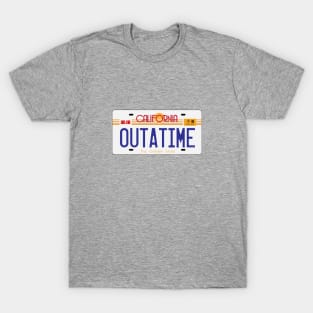 OUTATIME License Plate T-Shirt